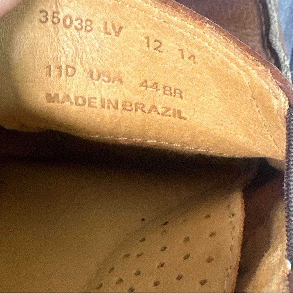Sandro Limited Leather Driving Loafer Men Sz 11‎ D Brown Tan Designer Career - Picture 9 of 10